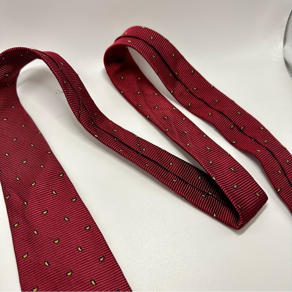 Vintage Brooks Brothers Makers Classic Silk Red Tie 60” 3.75” preppy modern - Picture 7 of 8